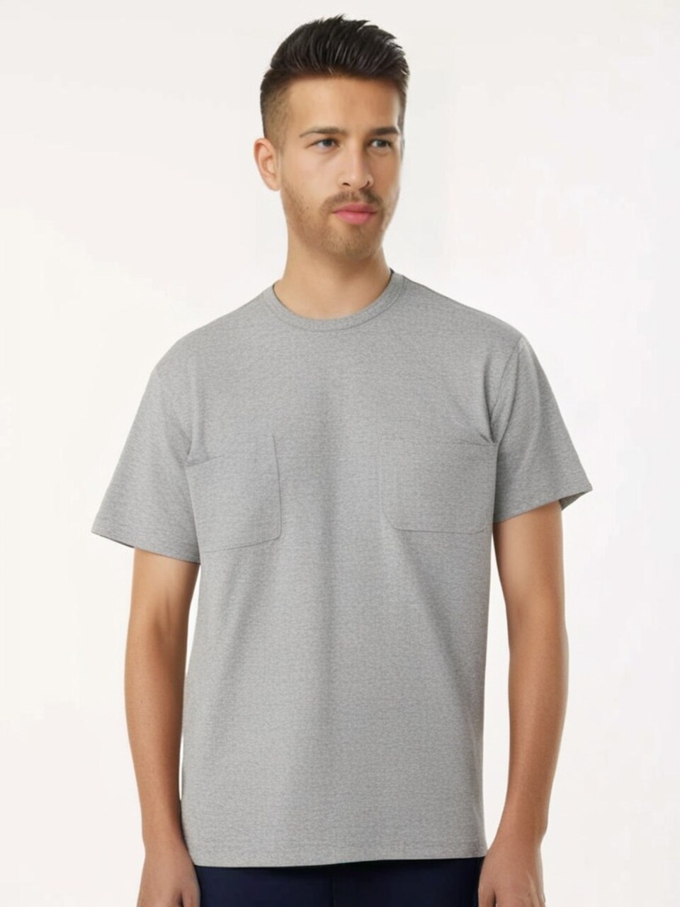 Gildan Heavy Cotton Pocket Crewneck Short Sleeve T-Shirt for DIY Projects & Everyday Wear Cotton Tee